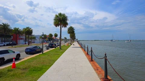 Motion video tour St Augustine Florida USA 2026 Vídeo Stock 337917742