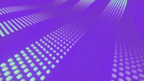 Motion by waves of neon-colored particle stripes. 3d rendering loop animation 4K Stock Footage 246303011