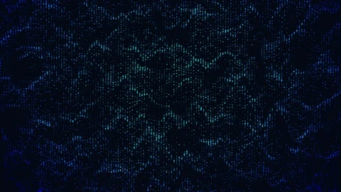 Motion Waving Dots or Digital Data Flow. Stock Footage 108271598