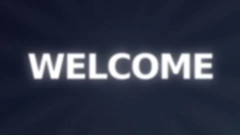 Motion Welcome Sign Video with Dynamic Text Display for Greeting and Introd.. Vídeos de archivo 338313429