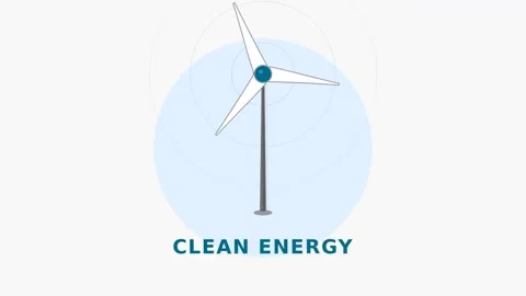 Motion of a Wind Turbine in Action Demonstrating Clean Energy Generation fo.. Vídeo Stock 342523692
