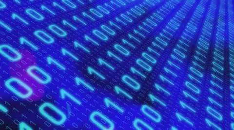 Motion zero one binary technology conception Stock Footage 64793804