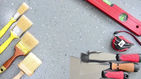 Motion zoom out handwork instruments Stock Footage 131861649