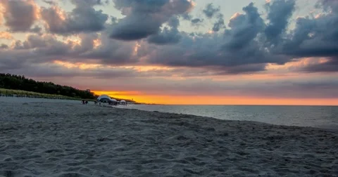 Motionlapse At The Beach 4k Stock Footage 64566676