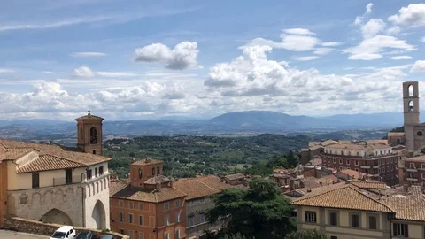 Motionlapse Perugia Video stock 100359371