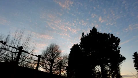 Motionlapse sunset Cirrocumulus Stock Footage 168318610