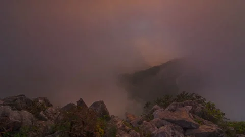 Motion.Sunset and passing clouds. Stock Footage 183388797