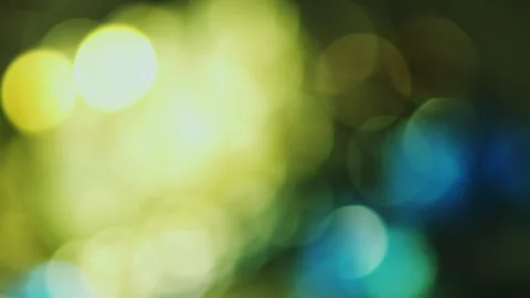 MotionVFX steady circular bokeh blue &amp; yellow Stock Footage 201313635