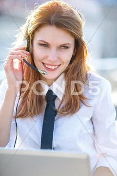 Motivate Call Center agent Stock Photos