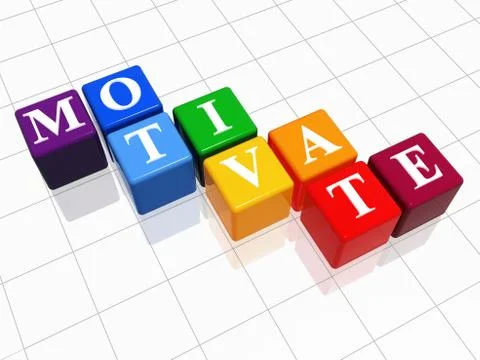 Motivate in colour  Stock Illustration