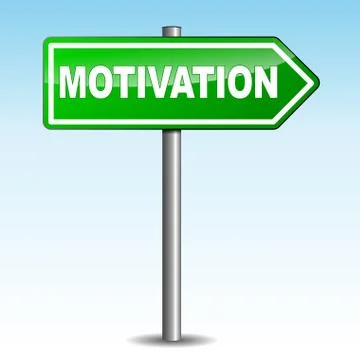 Motivation arrow sign Stock Illustration