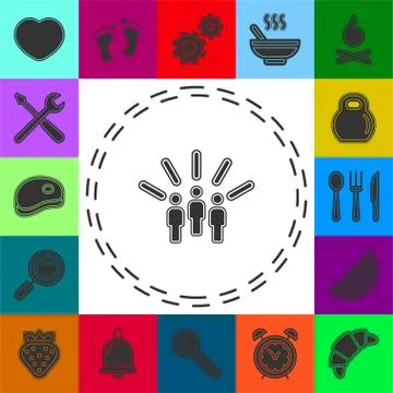 Motivation concept icon. Simple element Stock Illustration