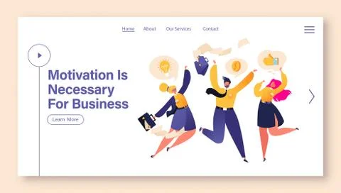 Motivation concept Stock Illustration