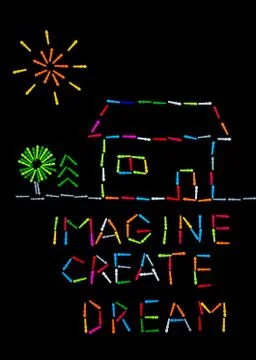 Motivation concept image created with colourful peg board pieces Stock Illustration