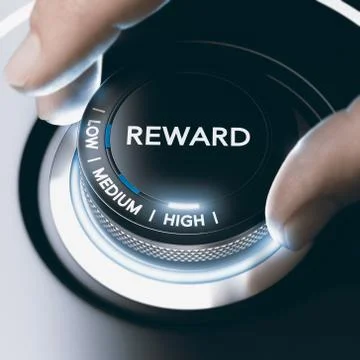 Motivation Concept Reward Program With High Return Stock Illustration