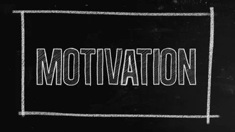 Motivation concept written on blackboard Stock Footage 146511392