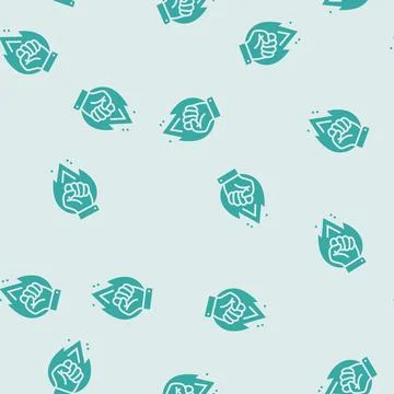 Motivation fire succes challenge glyph seamless pattern Stock Illustration
