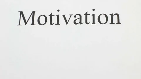 Motivation is the Goal Stock Footage 81857812
