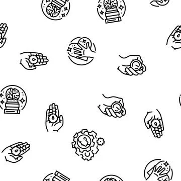 Motivation human success seamless pattern vector 스톡 일러스트