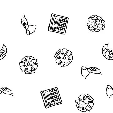 Motivation human success seamless pattern vector 스톡 일러스트