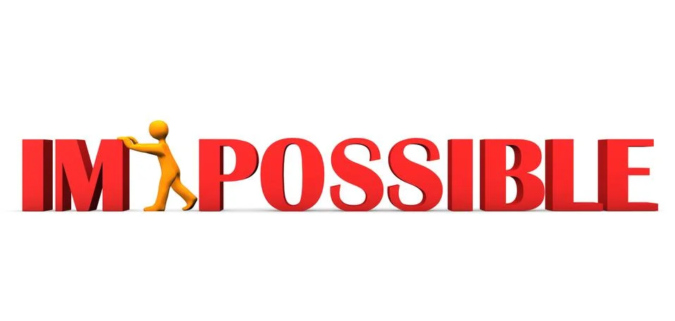 Motivation im possible Stock Illustration
