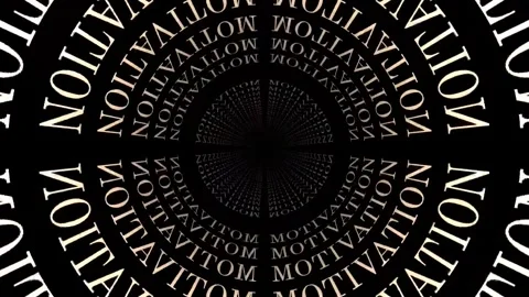 Motivation Keyword Animation, 3D Pattern, Background Loop. Positivity concept. Stock Footage 251380423