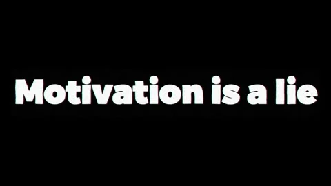 Motivation is a lie text animation 스톡 동영상 341372614
