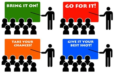 Motivation quotes Illustrazione stock