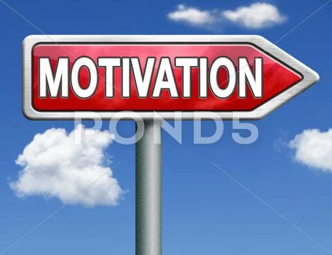 Motivation road sign arrow Stock Illustration
