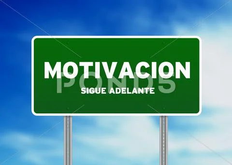 Motivation road sign Stock Illustration