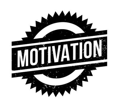 Motivation rubber stamp Stock Illustration