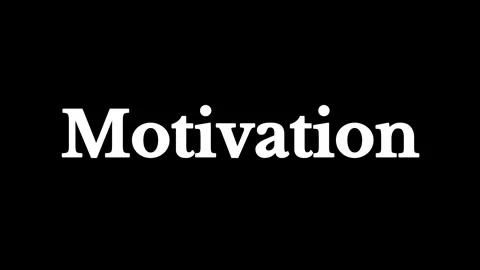 Motivation text evolution displaying progressive font styles against a solid Stock Footage 340941838