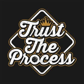 Motivation Typography Trust The Process イラスト素材