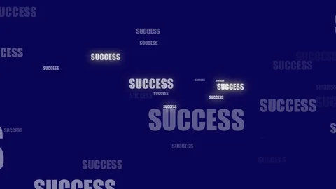 Motivation Words Flying Through. Moving Text Animation. Video stock 124378997