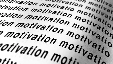 Motivation written Stock Illustration
