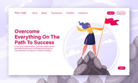Motivational concept Illustrazione stock