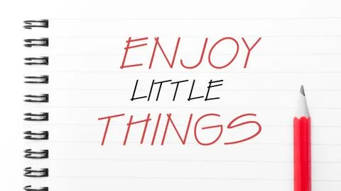 Motivational message on notebook page Stock Photos
