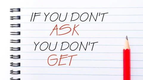 Motivational message on notebook page Stock Photos