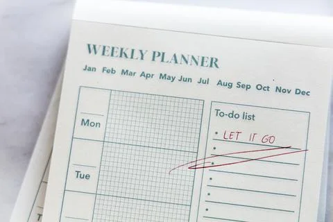 Motivational note on a notepad Stock Photos