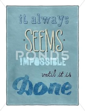 Motivational poster Stock Illustration