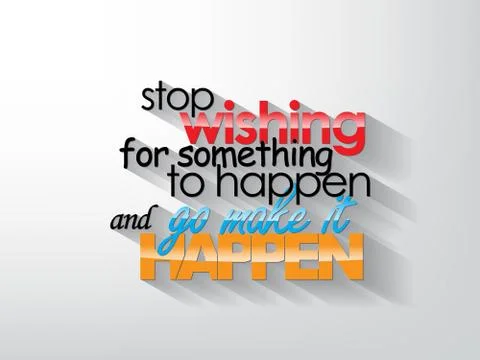 Motivational poster Stock Illustration