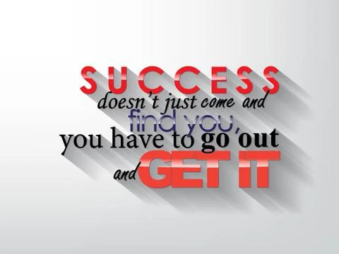 Motivational poster Stock Illustration