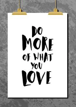 Motivational Quote Poster Stock Illustration