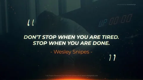 Motivational Quotes Opener Stock After Effects