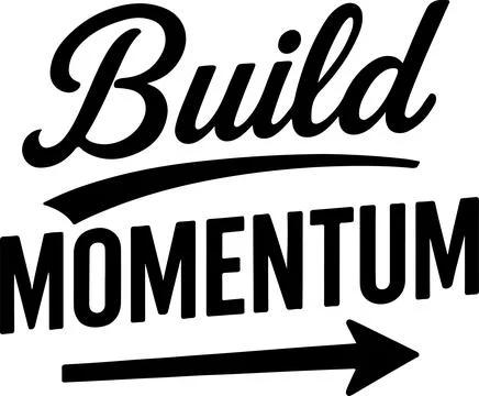 Motivational slogan encouraging continuous progress and forward movement Illustrazione stock