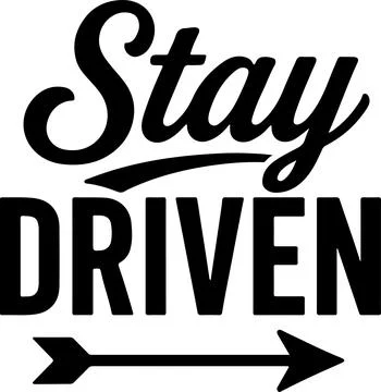 Motivational slogan with forward arrow emphasizing persistence and determin.. Stock Illustration