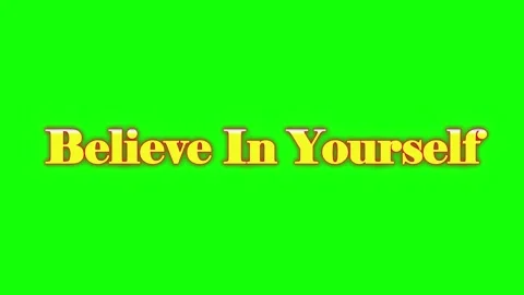 Motivational text on green background Stock Footage 337611514