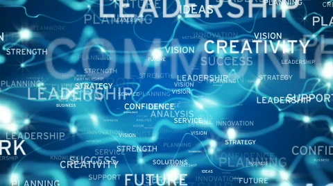 Motivational words background loop Stock Footage 683325