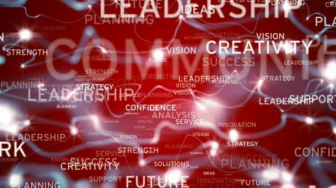 Motivational words background loop Stock Footage 683372