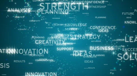 Motivational words background loop Stock Footage 683465